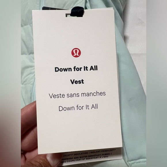 NWT Lululemon Down For It All Puffer Vest - Delicate Mint - Outdoor Winter Fall - Picture 13 of 16